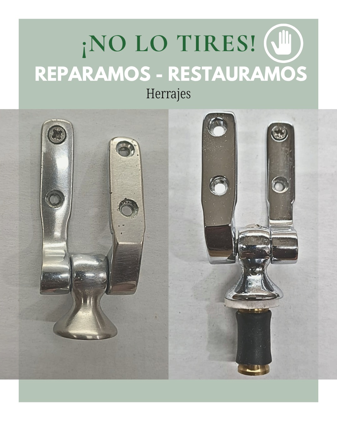 Restauración de herrajes