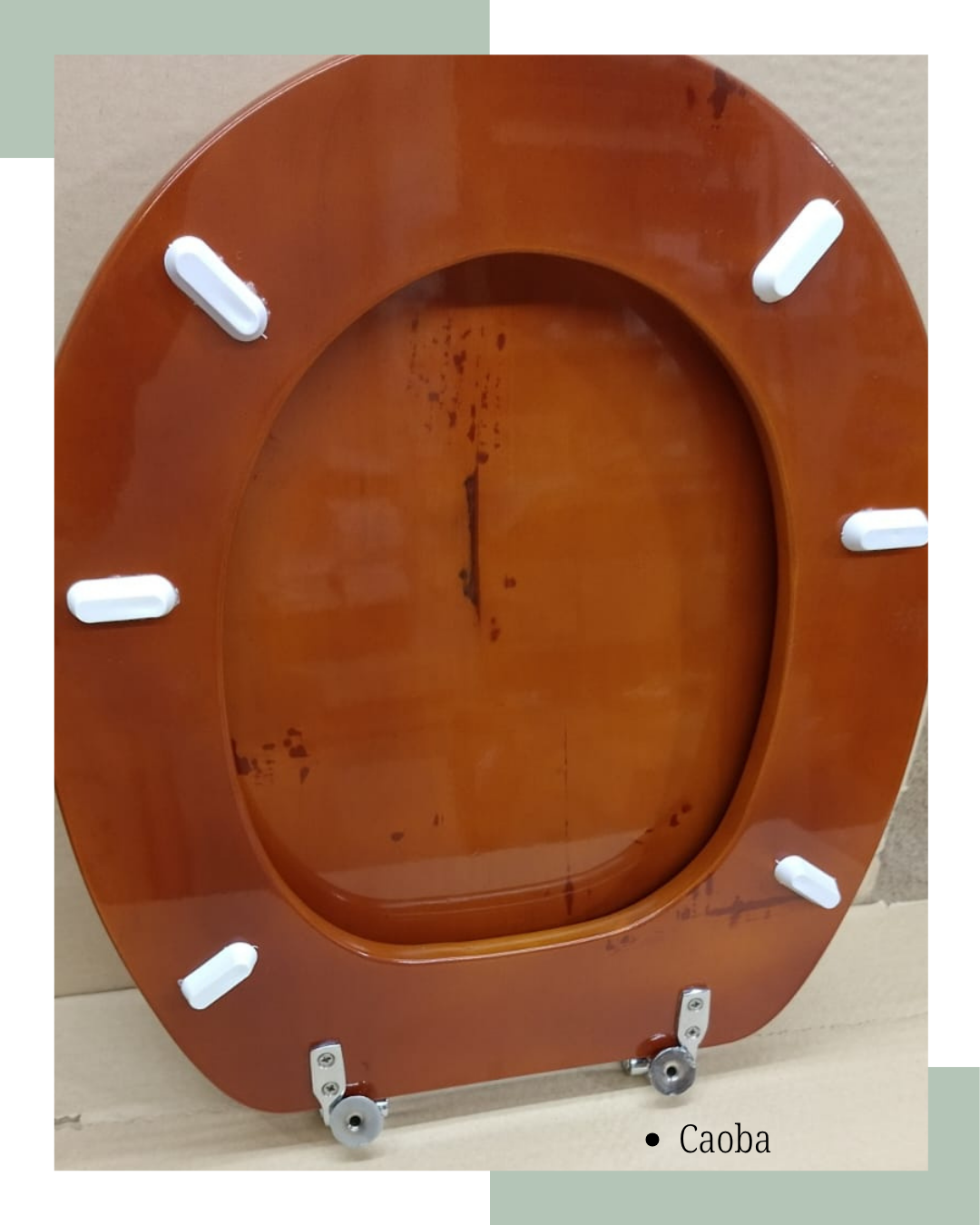 Asiento de inodoro en madera maciza caoba 5 Asiento de inodoro en madera maciza caoba - Imagen 5