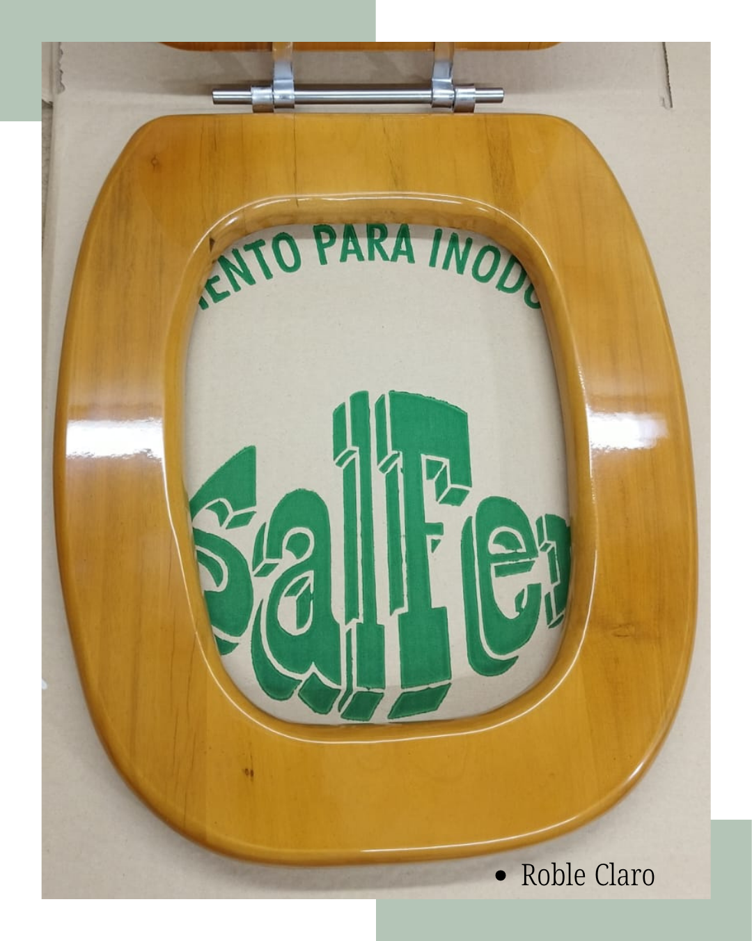 Asiento de inodoro en madera maciza roble claro 5 Asiento de inodoro en madera maciza roble claro - Imagen 5