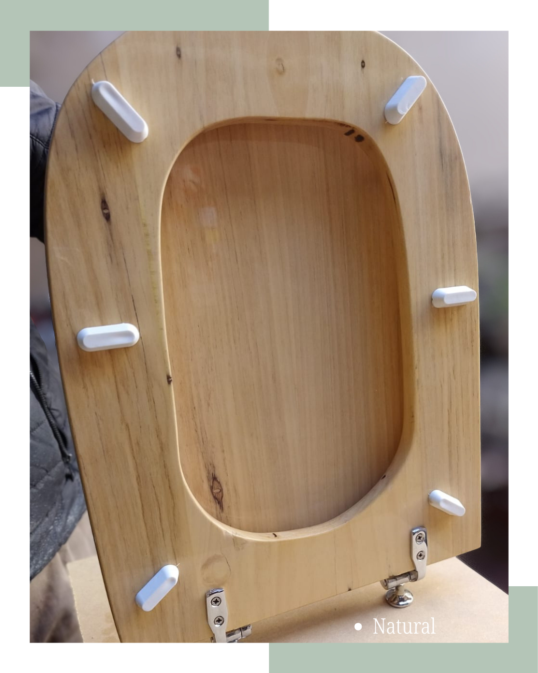 Asiento de inodoro en madera maciza natural 5 Asiento de inodoro en madera maciza natural - Imagen 5
