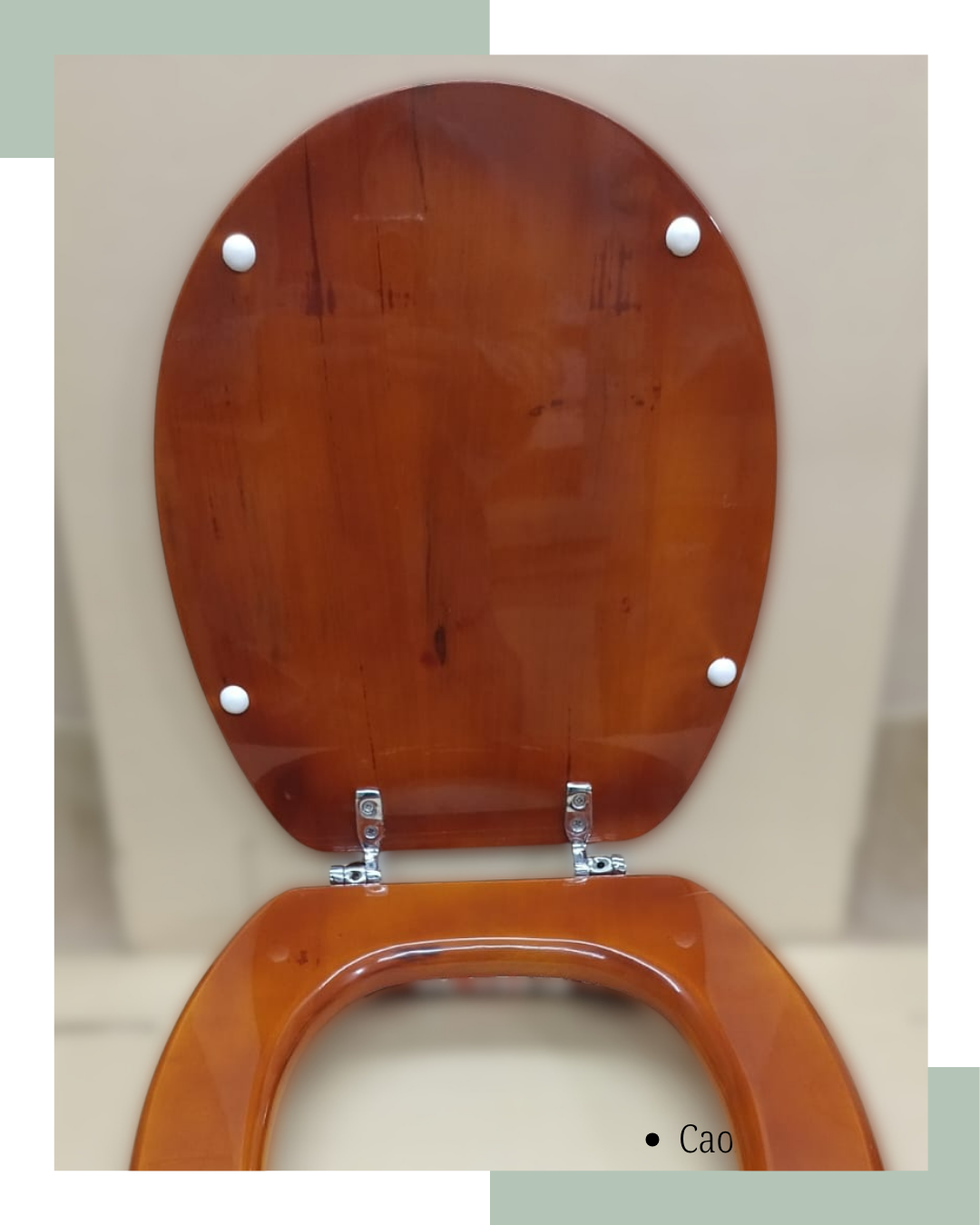 Asiento de inodoro en madera maciza caoba 3 Asiento de inodoro en madera maciza caoba - Imagen 3